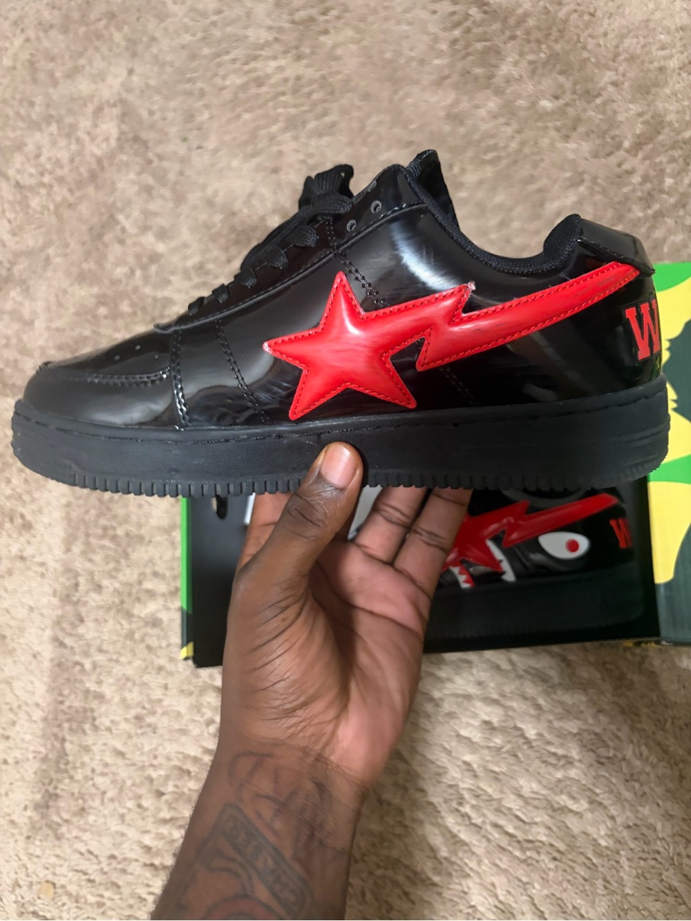 A Bathing Ape Sta Low Shark Black